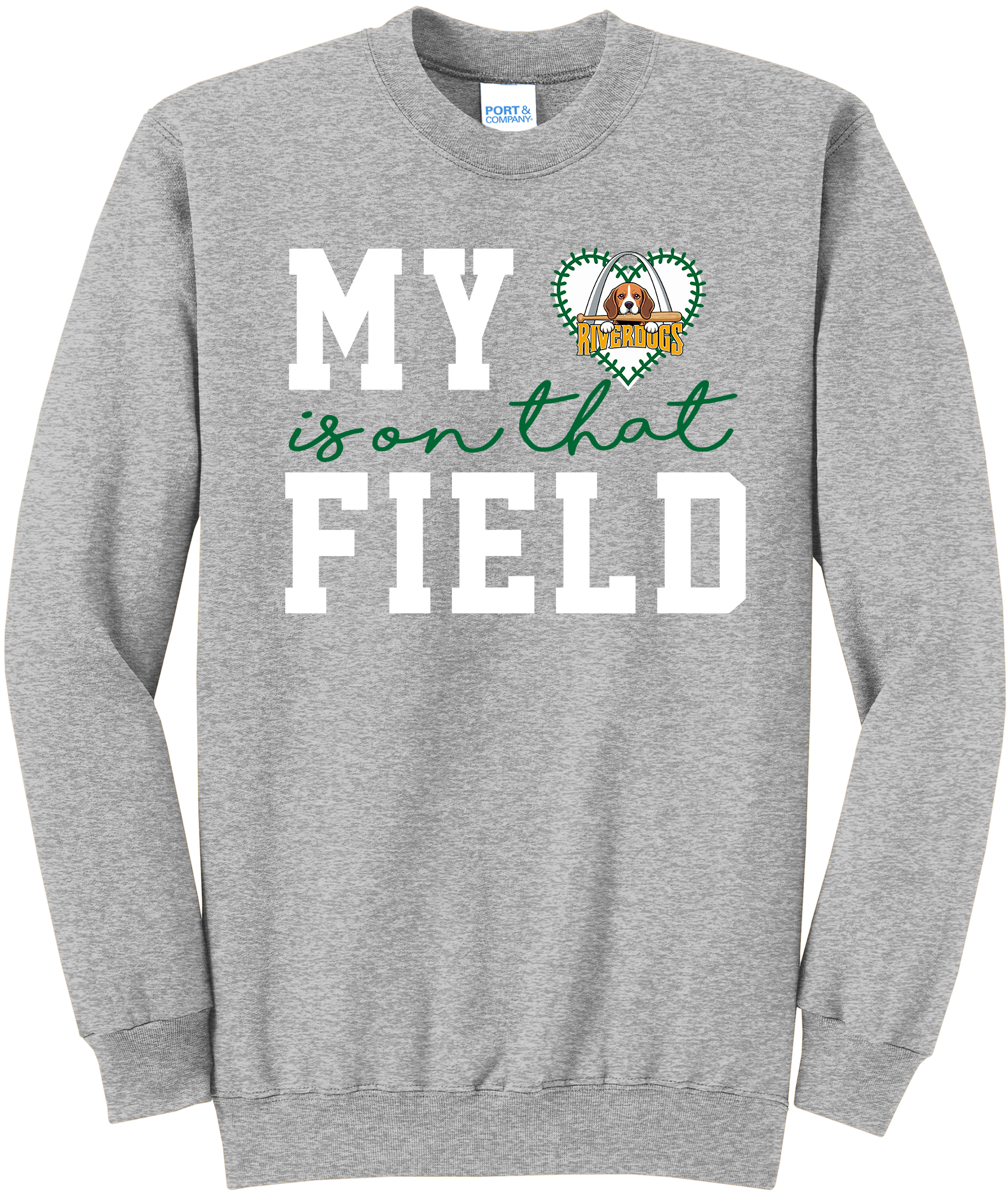 Riverdogs Baseball My Heart Crewneck